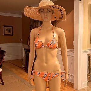Black Poppy matching Bikini. Size S